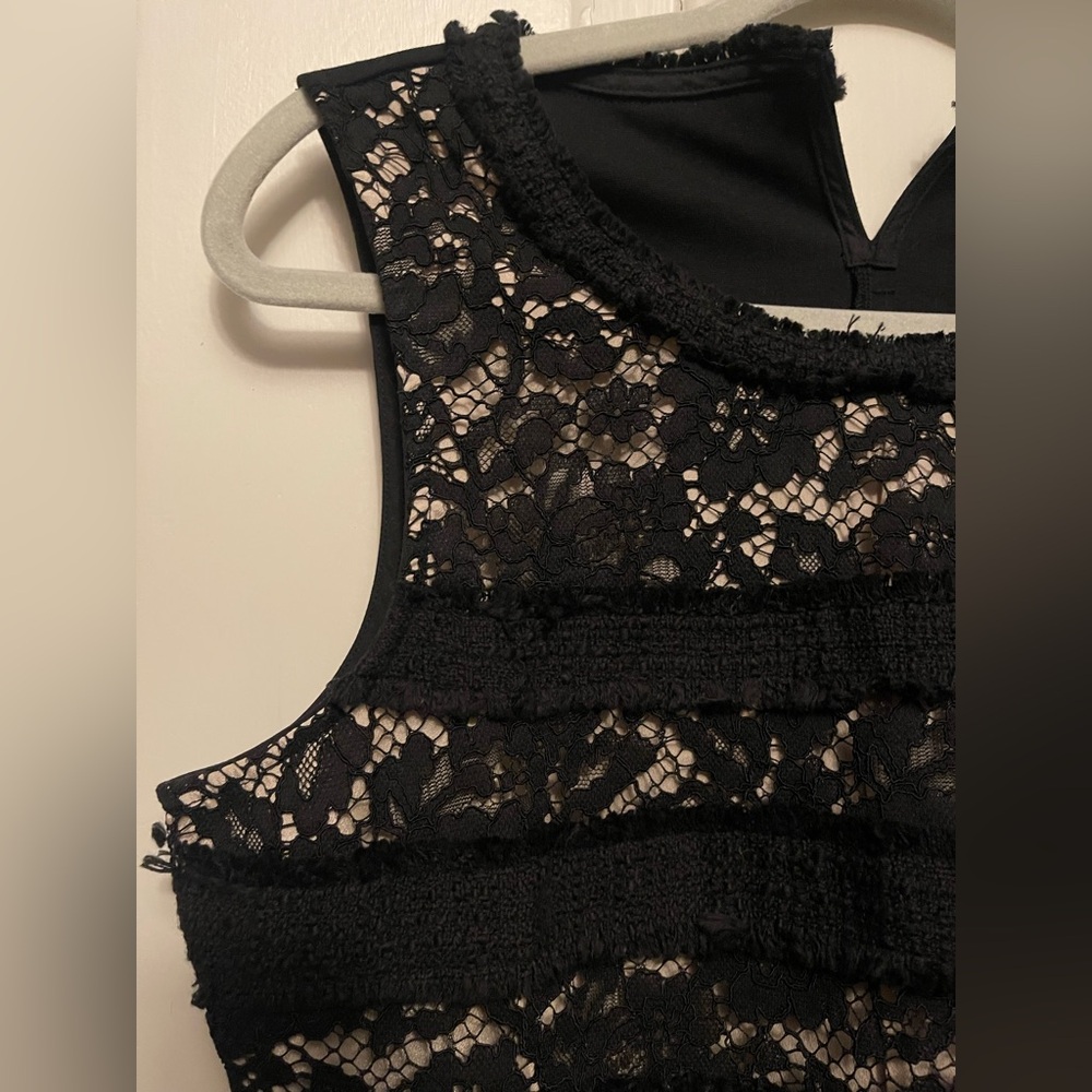 J. Crew NWOT Black Lace Sleeveless Blouse - Picture 9 of 16